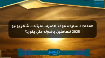 «مفاجأة سارة» موعد الصرف لمرتبات شهر يونيو 2025 للعاملين بالدولة متى يكون؟